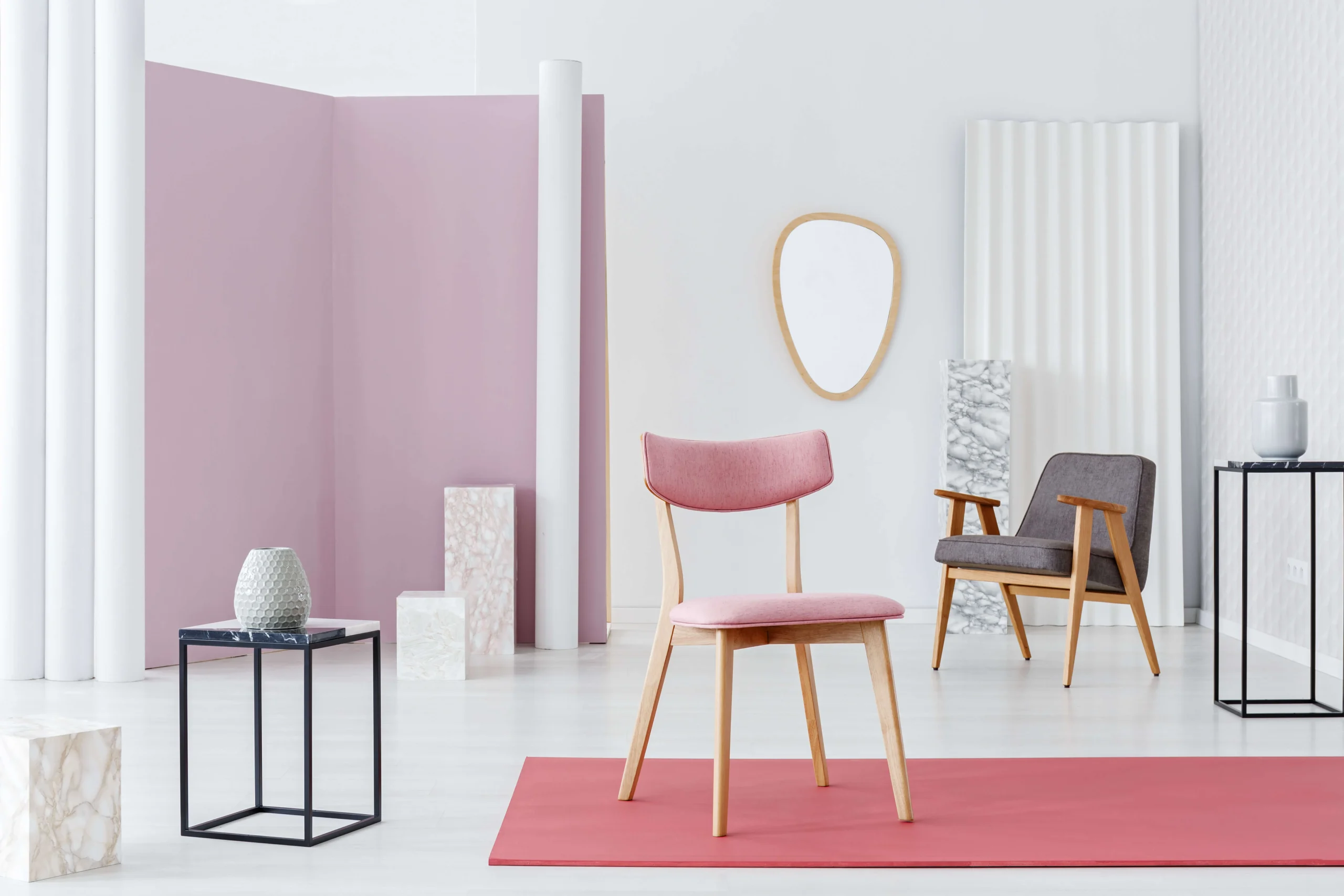 3 Living Room with pastel colours