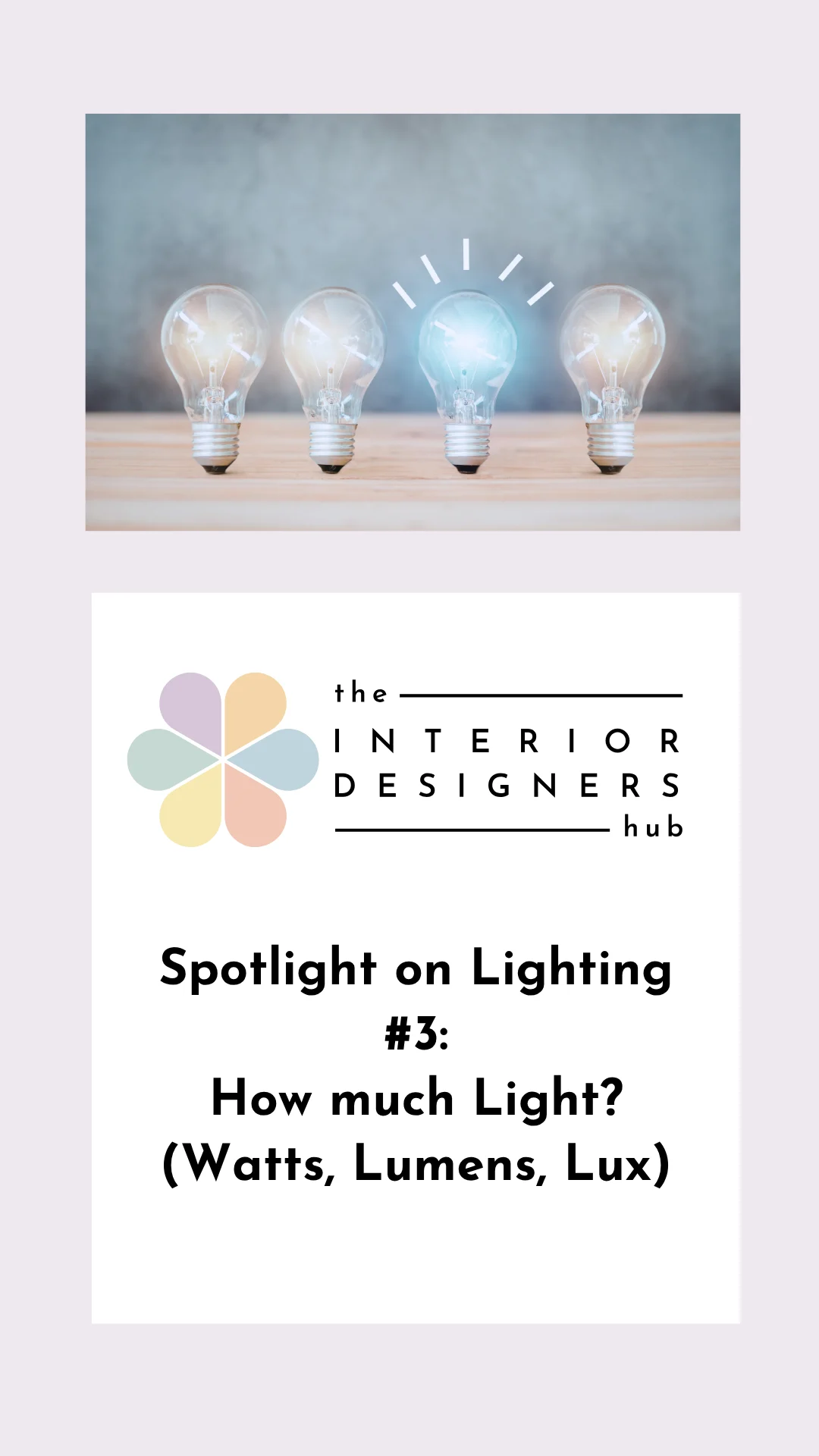 Blog Thumbnail Spotlight on Lighting