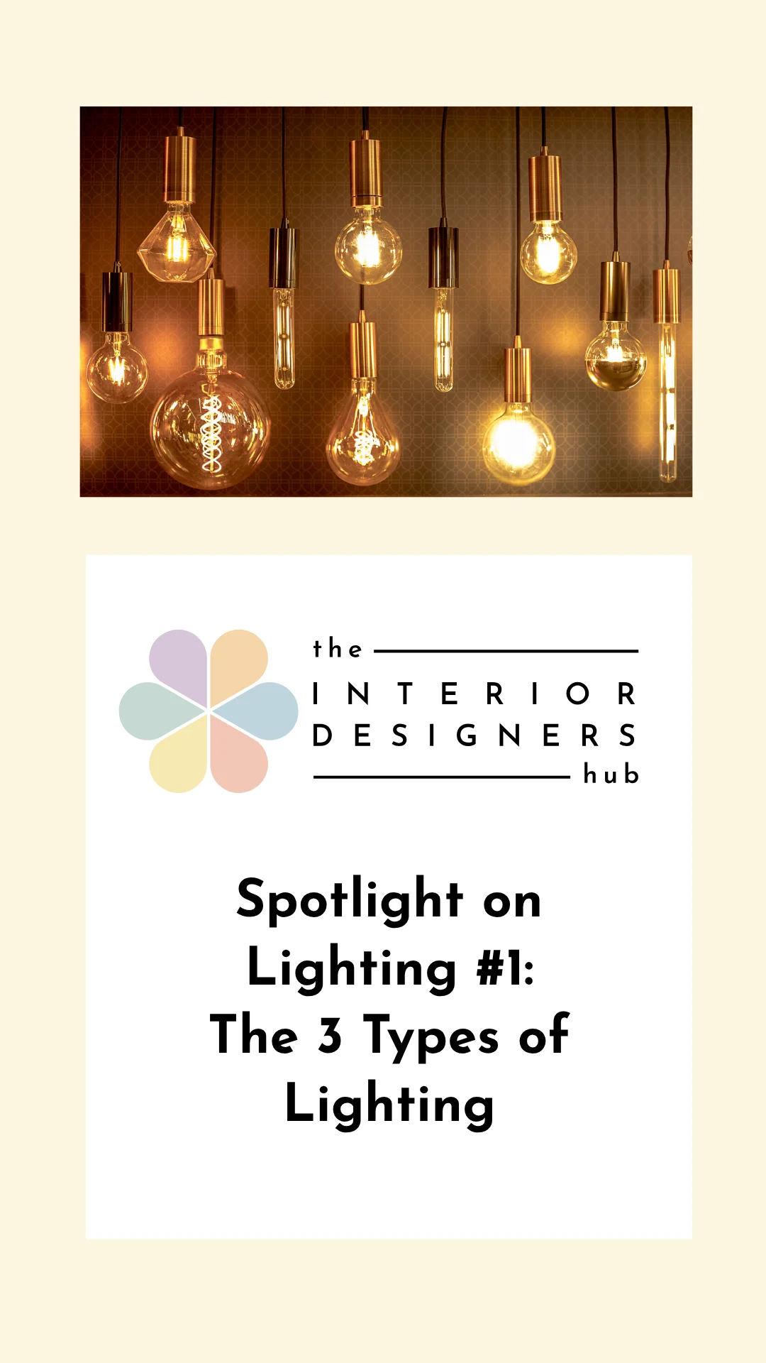 Blog Thumbnails Spotlight on lighting 1 types of lighting